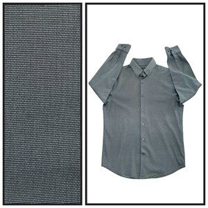 Express Slim 1MX Men’s M Green Stretch Button Down Shirt